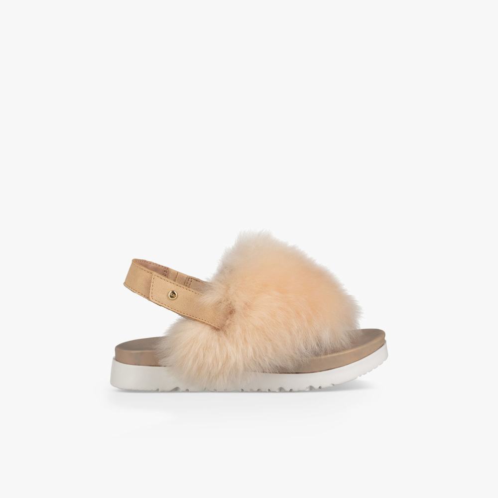 Sandale UGG Holly Fille Beige Soldes 581AGYDN